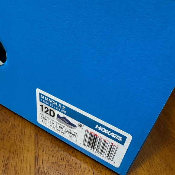 Brand New HOKA One Men's Mach X 2 Racing Shoes Size 12 Medium Retail $190 - Picture 4 of 11